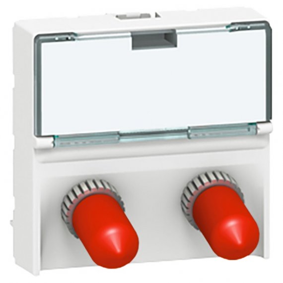 Фотография товара 'Legrand Волоконно-оптическая розетка - Программа Mosaic - 2 x ST 078616'