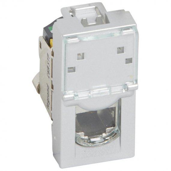 Фотография товара 'Legrand Розетка RJ 45 - Программа Mosaic - категория 6a - STP 079473'