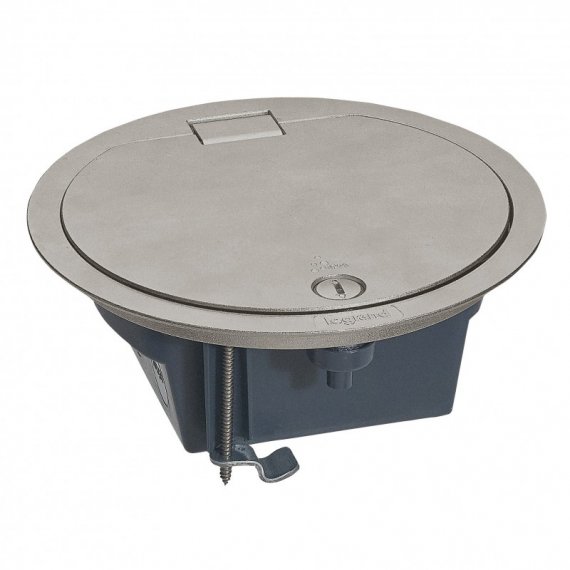 Фотография товара 'Legrand Напольная коробка круглая IP 66 c откидной крышкой 4 модуля 088064'