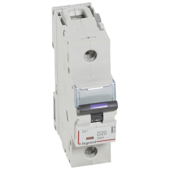 Фотография товара 'Legrand DX3 Автоматический выключатель 50кА 20А 1п D 410188'