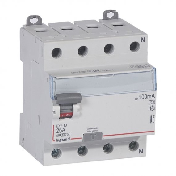 Фотография товара 'Legrand Выключатель дифференциального тока DX тип A - 4 модуля 411769'