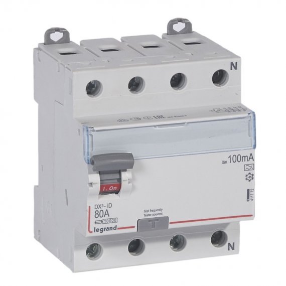 Фотография товара 'Legrand Выключатель дифференциального тока DX тип A - 4 модуля 411772'