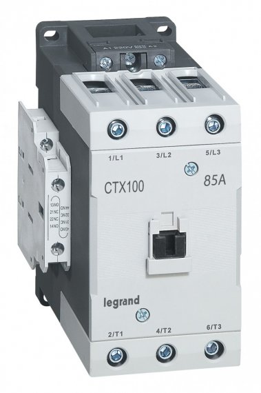 Фотография товара 'Legrand Контактор CTX3 100 3P 85A (AC-3) 2но2нз ~48В 416212'