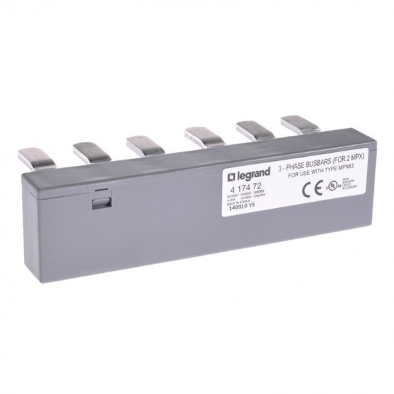 Фотография товара 'Legrand Гребенчатая шина MPX3 63H х2 аппарата 417472'