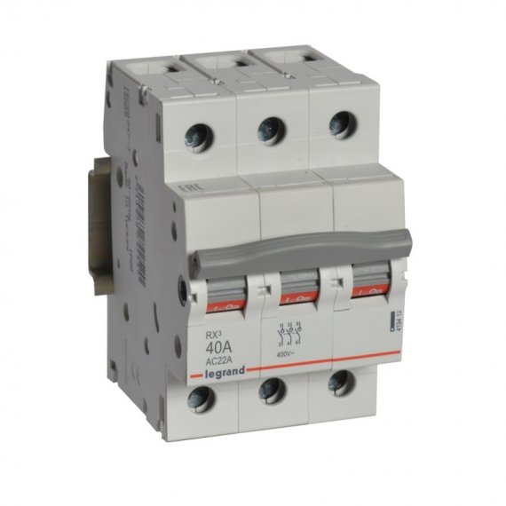 Фотография товара 'Legrand RX3 Выключатель-разъединитель 40А 3П 419412'