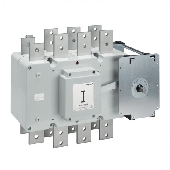 Фотография товара 'Legrand Перекидной выключатель-разъединитель DCX-M - 1600 А - типоразмер 6 - 3П+П 431133'