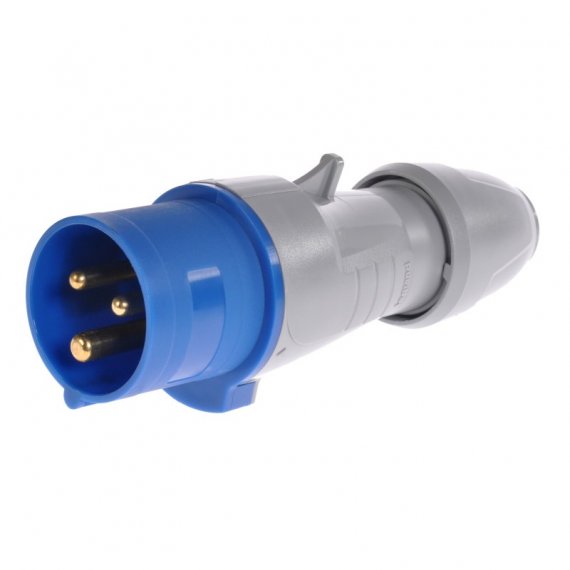 Фотография товара 'Legrand Прямая вилка - P17 Tempra Pro - IP 44 - 200/250 В~ - 16 A - 3К+З 555125'