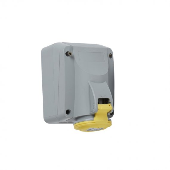 Фотография товара 'Legrand Розетка накладная - P17 Tempra Pro - IP 44 - 100/130 В~ - 16 A - 2К+З 555151'