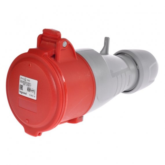 Фотография товара 'Legrand Мобильная розетка - P17 Tempra Pro - IP 44 - 380/415 В~ - 32 A - 3К+Н+З 555219'