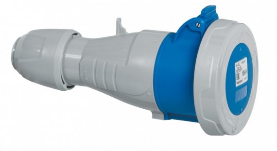 Фотография товара 'Legrand Мобильная розетка - P17 Tempra Pro - IP 66/67 - 200/250 В~ - 32 A - 2К+З 555414'