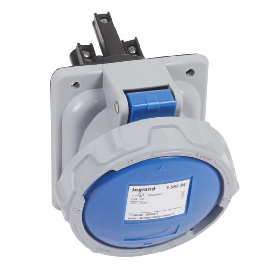 Фотография товара 'Legrand Розетка встроенная - 63А - 2К+З - 230В - IP67 555584'