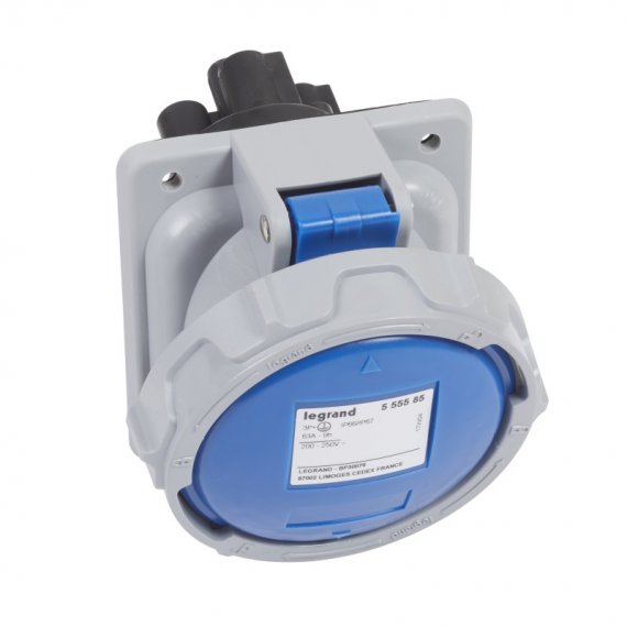 Фотография товара 'Legrand Розетка встроенная - 63А - 3К+З - 230В - IP67 555585'