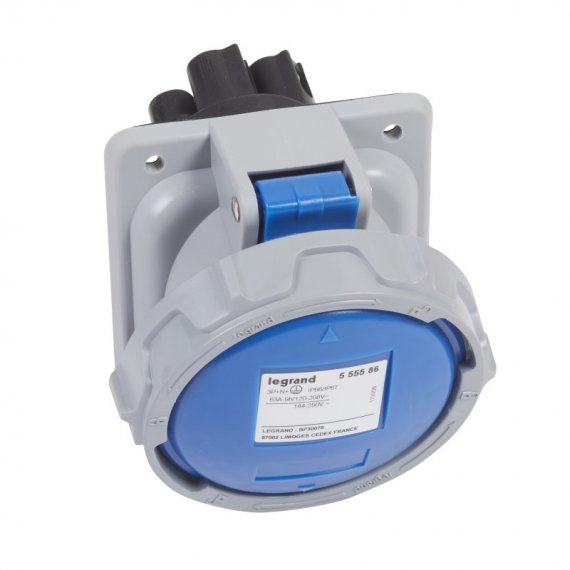 Фотография товара 'Legrand Розетка встроенная - 63А - 3К+Н+З - 230В - IP67 555586'