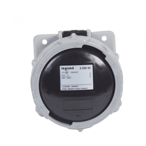 Фотография товара 'Legrand Розетка встроенная - 63А - 3К+З - 500В - IP67 555592'
