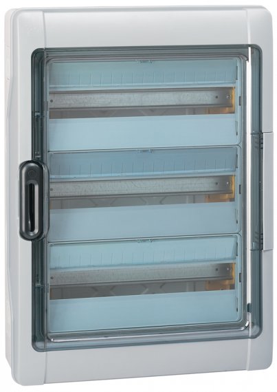 Фотография товара 'Legrand Щиток Plexo 3 - IP 65 - IK 09 - 3 ряда - 125 А - 18 модулей 601987'