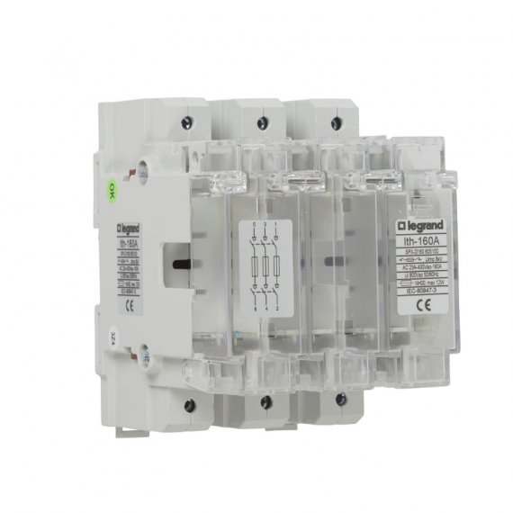 Фотография товара 'Legrand Выключатель-разъединитель SPX-D - 160 A - с предохранителями типа 00 605100'