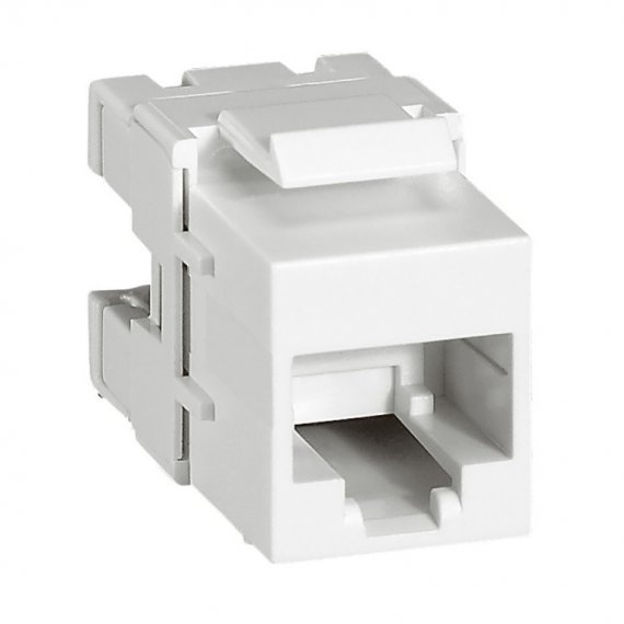 Фотография товара 'Legrand Коннектор RJ 45 Keystone - категория 6 - UTP - Quteo IP 20 632705'