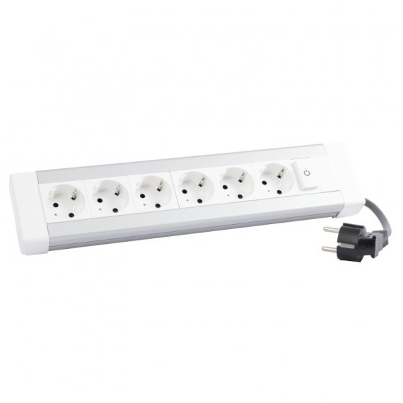 Фотография товара 'Legrand Настольный блок - 6x2К+3 + 1 выключатель с подсветкой - со шнуром 653561'