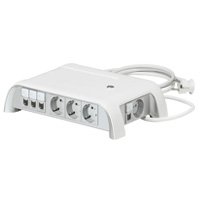 Фотография товара 'Legrand Блок розеточный 8X2К+З + коммутатор 6п 653575'