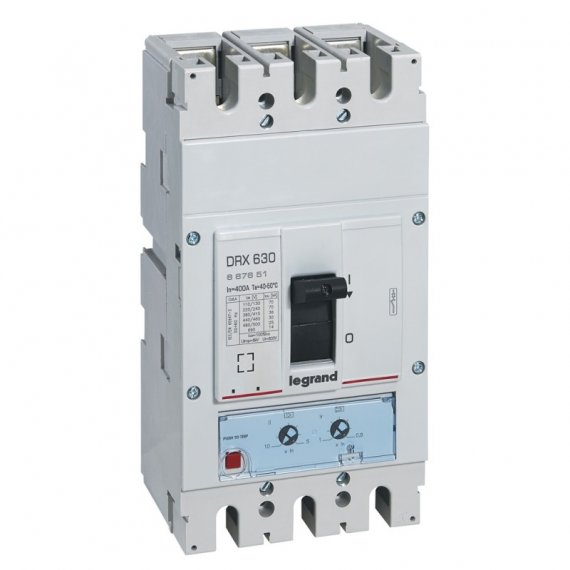 Фотография товара 'Legrand DRX630 термомагнитный 400A 3П 36кА настраиваемый 667651'