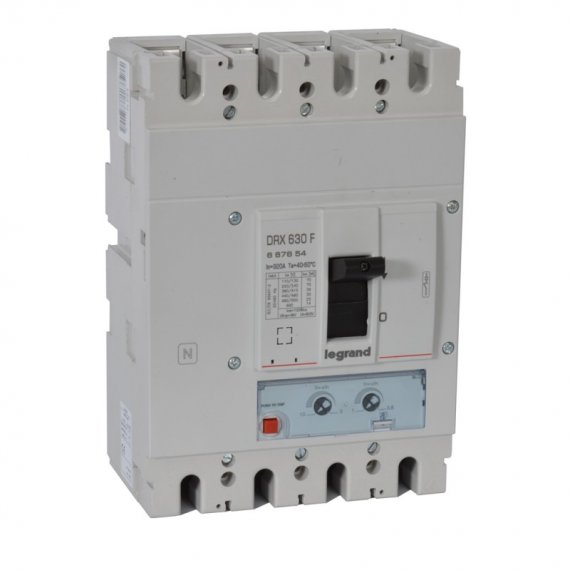 Фотография товара 'Legrand DRX630 термомагнитный 320A 4П 36кА настраиваемый 667654'