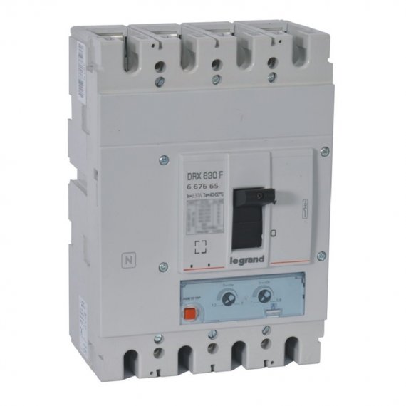 Фотография товара 'Legrand DRX630 термомагнитный 630A 4П 50кА настраиваемый 667665'