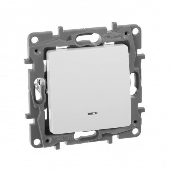 Фотография товара 'Legrand Выключатель с подсветкой - Etika - 10 A - 250 В 672203'