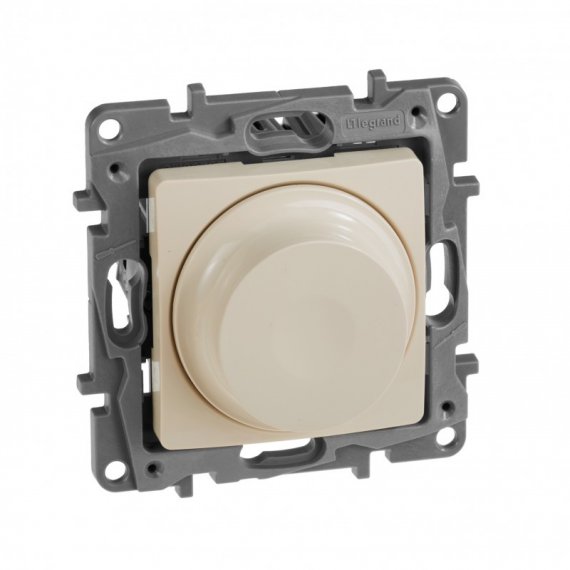 Фотография товара 'Legrand Светорегулятор поворотный без нейтрали 300Вт - Etika 672319'