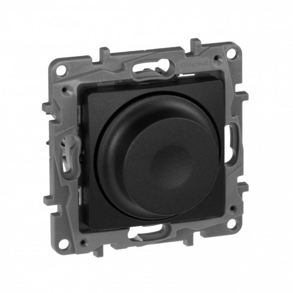 Фотография товара 'Legrand Светорегулятор поворотный без нейтрали 300Вт - Etika 672619'