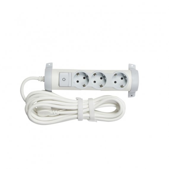 Фотография товара 'Legrand Многорозеточный блок Комфорт 3 x 2К+З - с кабелем длиной 5 м 694683'