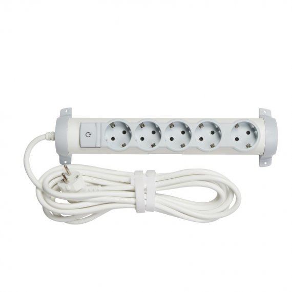 Фотография товара 'Legrand Многорозеточный блок Комфорт 5 x 2К+З - с кабелем длиной 5 м 694685'