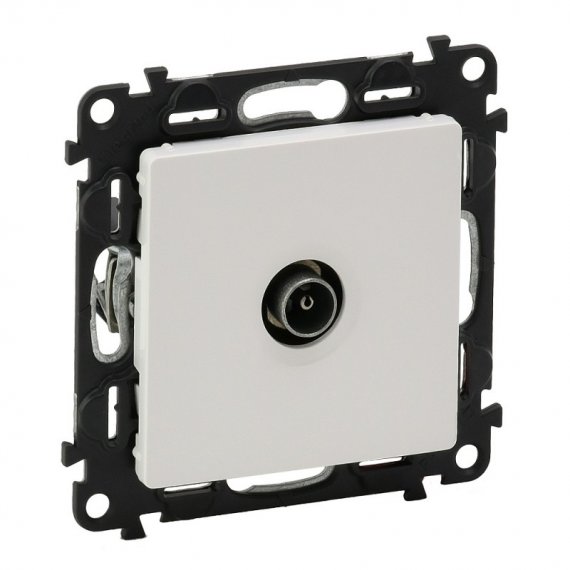 Фотография товара 'Legrand Механизм розетки TV Valena Life проходная 1,5дБ/14дБ 0-2400МГц с лицевой панелью 753461'