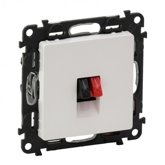 Фотография товара 'Legrand Valena LIFE Аудиорозетка с пружинными зажимами, с лицевой панелью 753472'