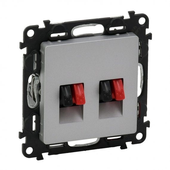 Фотография товара 'Legrand Valena LIFE Аудиорозетка с пружинными зажимами, с лицевой панелью 753678'