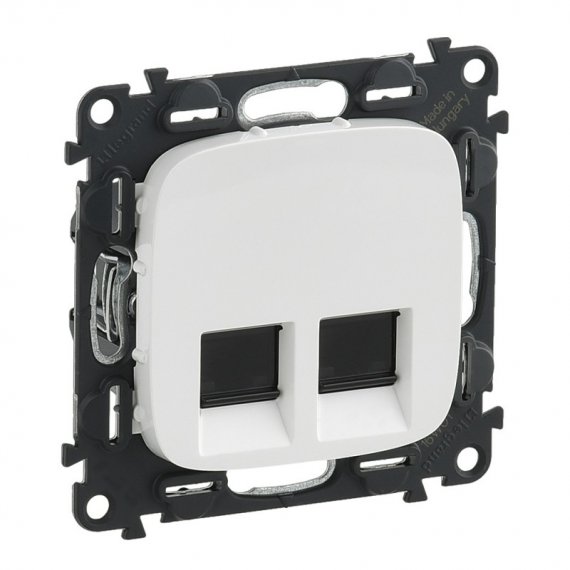 Фотография товара 'Legrand Valena ALLURE Информационная розетка двойная RJ45 Категория 6 UTP 753743'