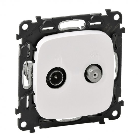 Фотография товара 'Legrand Valena ALLURE Розетка TV-SAT двухкабельная С лицевой панелью 753758'
