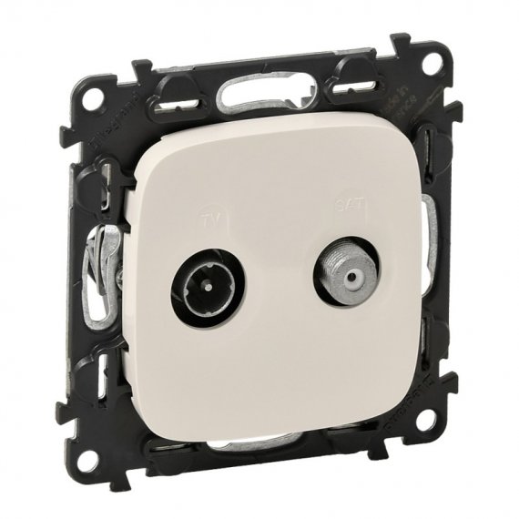 Фотография товара 'Legrand Valena ALLURE Розетка TV-SAT двухкабельная С лицевой панелью 753858'