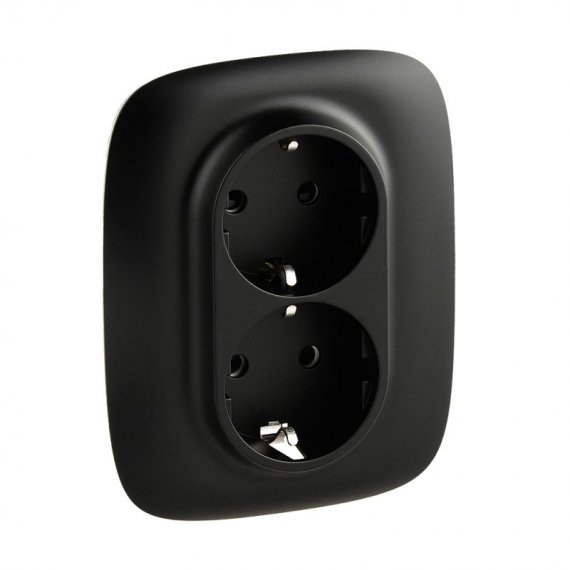 Фотография товара 'Legrand Valena ALLURE Силовая розетка двойная 2х2К+З 16А 250В с лицевой панелью 753936'