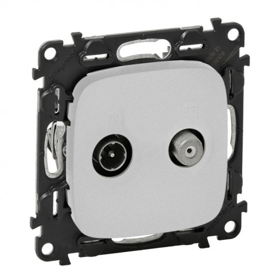 Фотография товара 'Legrand Valena ALLURE Розетка TV-SAT двухкабельная С лицевой панелью 753958'