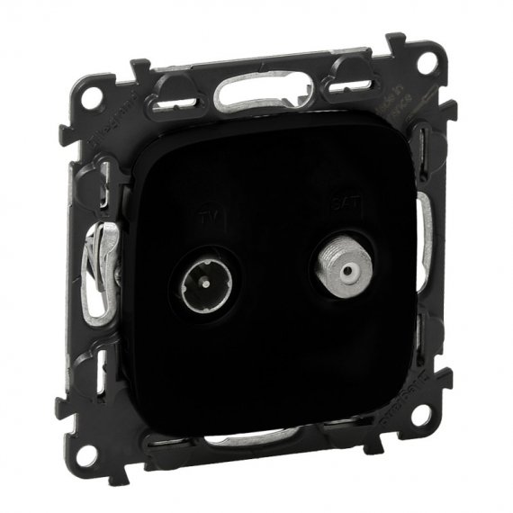 Фотография товара 'Legrand Valena ALLURE Розетка TV-SAT двухкабельная С лицевой панелью 753968'