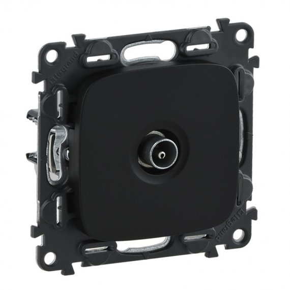 Фотография товара 'Legrand Valena ALLURE Розетка ТВ проходная 1,5дБ/14дБ 0-2400 МГц С лицевой панелью 753981'