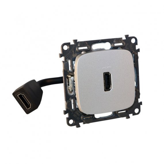 Фотография товара 'Legrand Valena ALLURE Розетка HDMI с предварительно подключенным разьемом 755167'