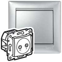 Фотография товара 'Legrand Розетка TV-FM - Valena - проходная - 14 дБ - 862 МГц 770134'