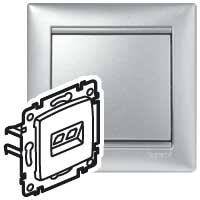 Фотография товара 'Legrand Двойная розетка RJ45 Cat 5е/6 UTP + RJ11 - Valena 770280'