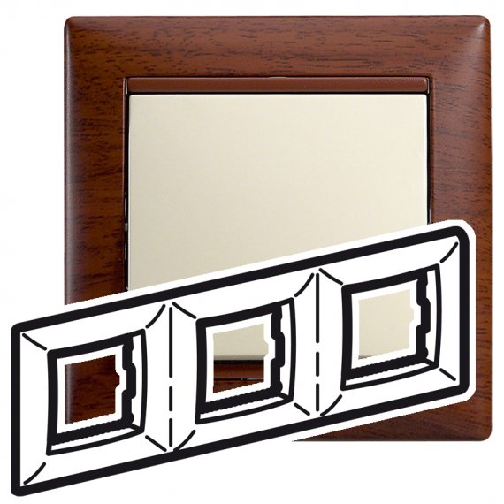 Фотография товара 'Legrand Valena Рамка 3-постовая 770313'