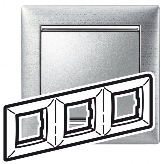 Фотография товара 'Legrand Valena Рамка 3-постовая 770333'