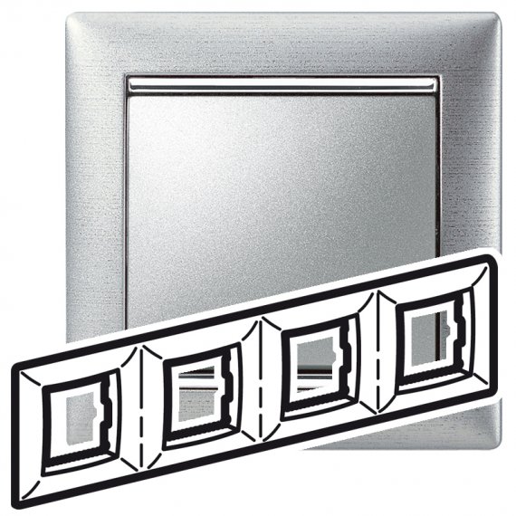 Фотография товара 'Legrand Valena Рамка 4-постовая 770334'