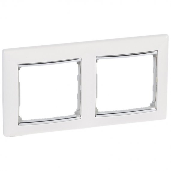 Фотография товара 'Legrand Рамка - Valena - 2 поста - горизонтальный монтаж 770492'