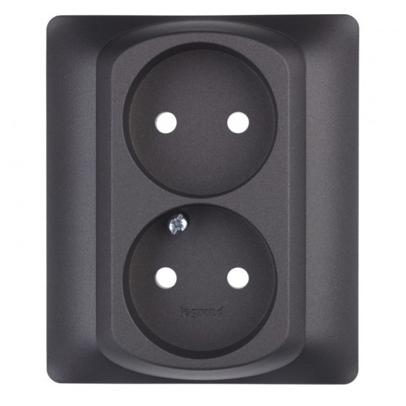 Фотография товара 'Legrand Лицевая Панель Для Розеток 2х2к 771232'