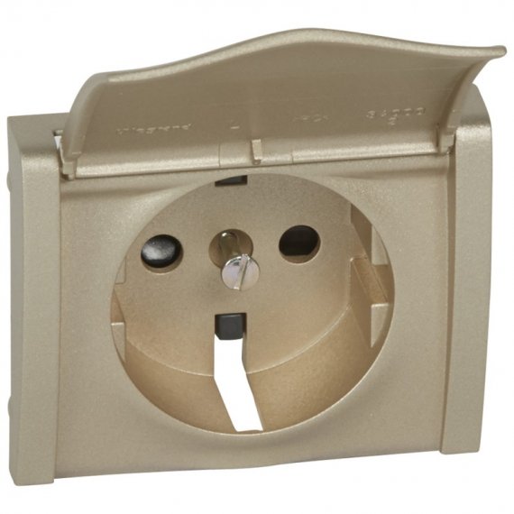 Фотография товара 'Legrand Лицевая панель - Galea Life - для розетки 2К+З - с защитными шторками + крышка 771422'